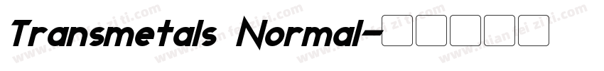 Transmetals Normal字体转换